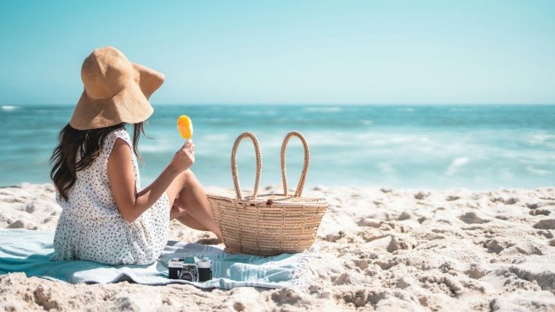 un alternant en vacances